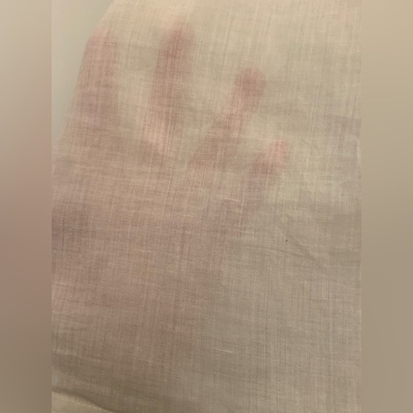 Cream Buttoned Smocked Tank Top - Picture 7 of 7